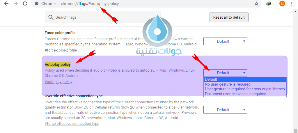 ايقاف التشغيل التلقائى للفيديو فى المواقع لمتصفح Chrome و Firefox 1