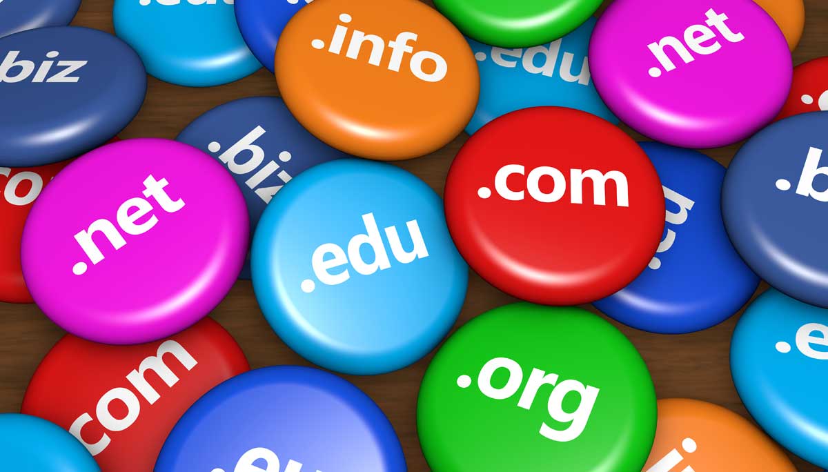 الامتدادات .com وغيرها